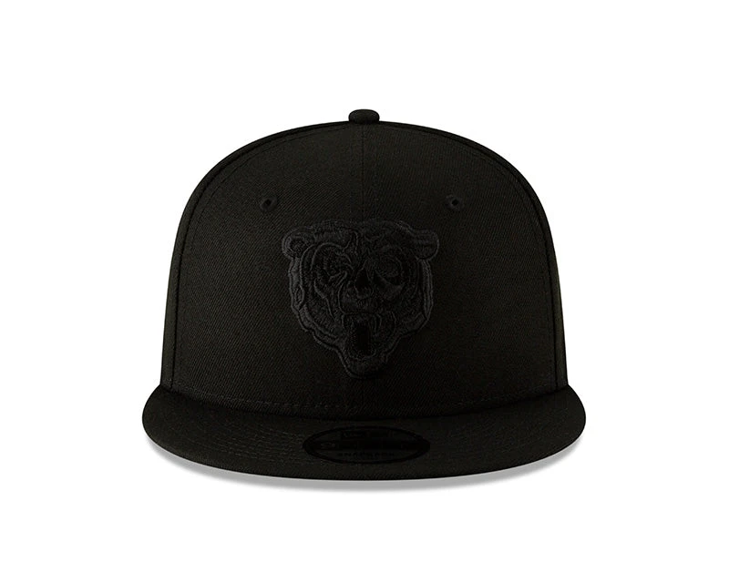 Chicago Bears Black On Black Bear Head 9FIFTY Snapback 5 Chicago Bears Black On Black Bear Head 9FIFTY Snapback - Image 3