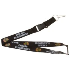 Chicago Blackhawks Black Team Lanyard