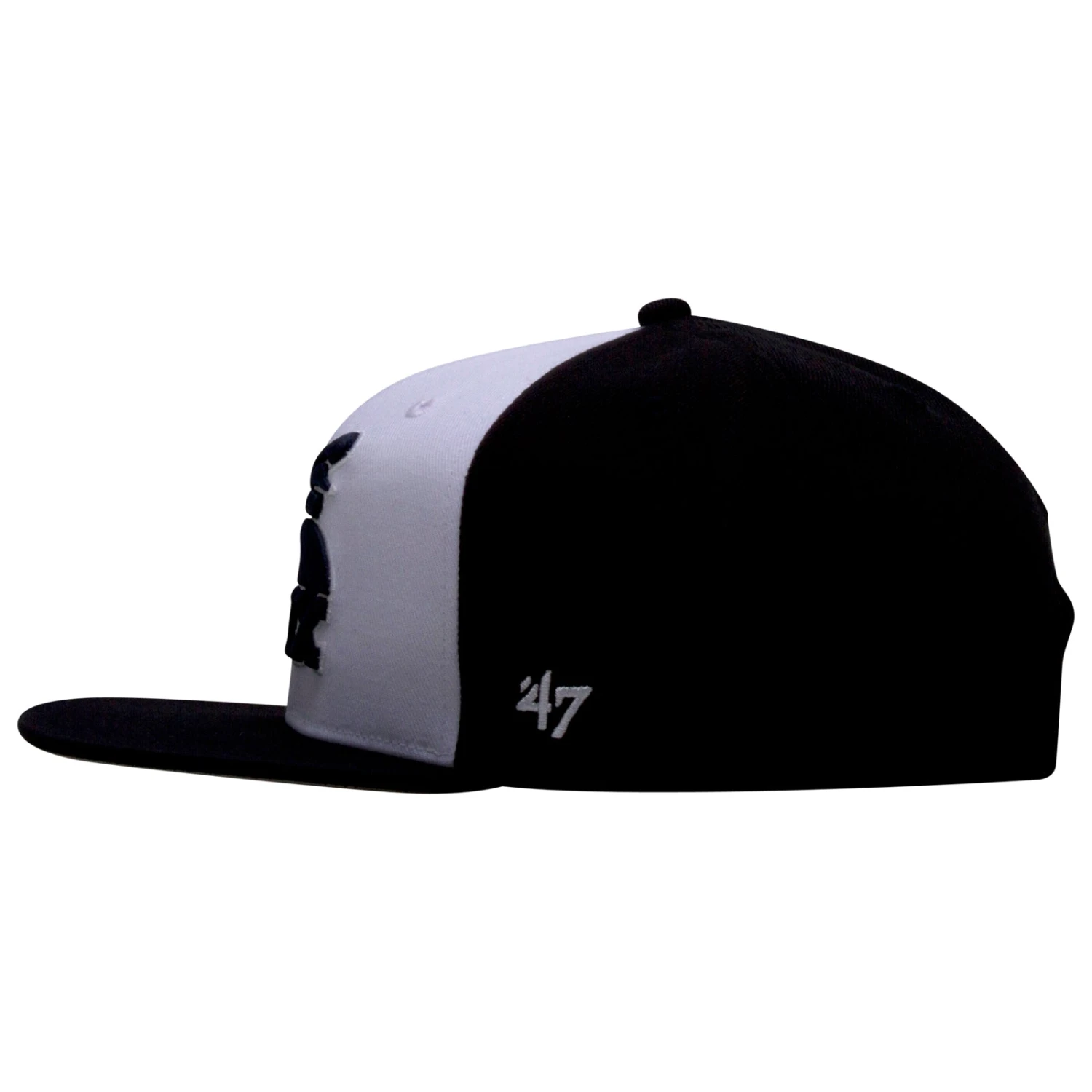 Chicago White Sox Navy And White Batterman Logo Flat Bill Snapback Hat 5 Chicago White Sox Navy And White Batterman Logo Flat Bill Snapback Hat - Image 3
