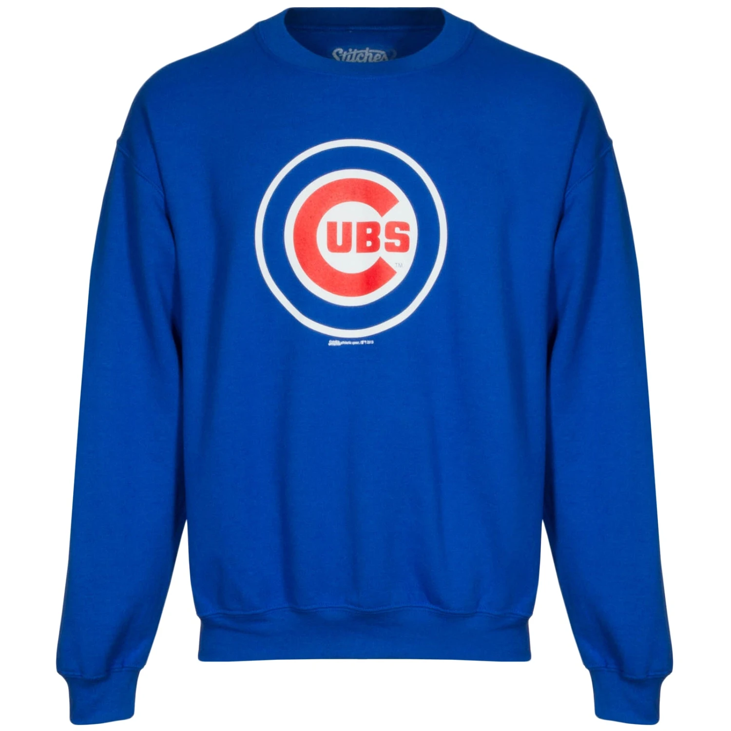 Chicago Cubs Men's Royal Bullseye Crewneck Sweatshirt 3 Chicago Cubs Men's Royal Bullseye Crewneck Sweatshirt