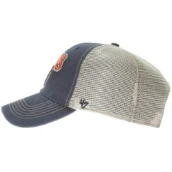 Chicago Bears Navy And Tan Text And Bear Logo Mesh Back Adjustable Hat -Hockey Store media ca65da76 eee1 43ba 807c d3c3dc409a54