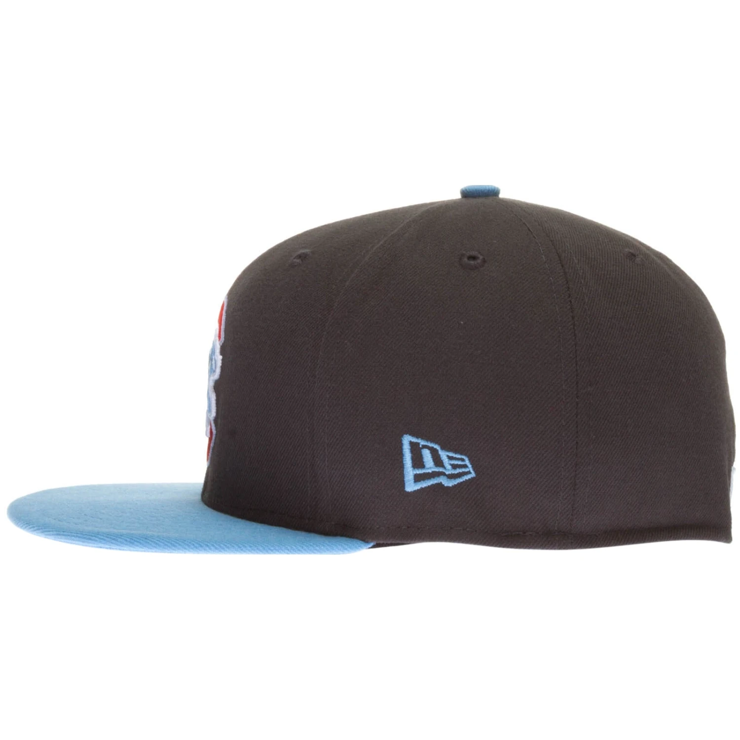 Chicago Cubs Graphite And Sky Blue New Era 59FIFTY Fitted Hat 5 Chicago Cubs Graphite And Sky Blue New Era 59FIFTY Fitted Hat - Image 3