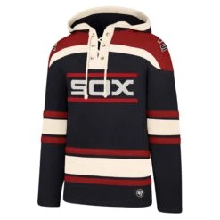 Chicago White Sox Men's Fall Navy/Red Superior Lacer Hood W/ Batterman