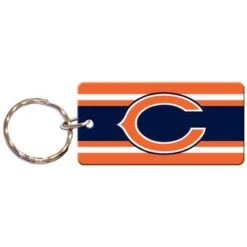 Chicago BearsStriped Keychain