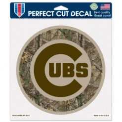 Chicago Cubs Camo 8x8 Bullseye Decal