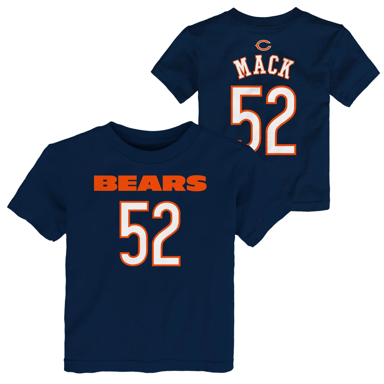 Chicago Bears Toddler Navy MACK Player Tee 3 Chicago Bears Toddler Navy MACK Player Tee