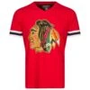 Chicago Blackhawks Men's Red Vintage Logo V-Neck Tee -Hockey Store media e93706e7 295a 40fd aef5 4d88bc918bec