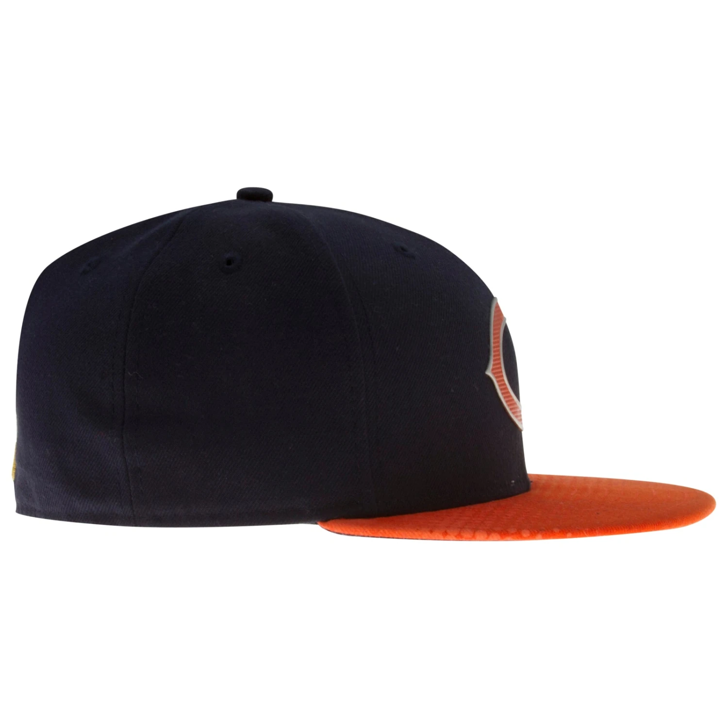 Chicago Bears Navy And Orange 2015 NFL Draft Fitted Flat Bill Hat 6 Chicago Bears Navy And Orange 2015 NFL Draft Fitted Flat Bill Hat - Image 4