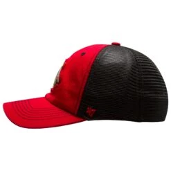 Chicago Blackhawks Red And Black Primary Logo Mesh Back Flex Fit Hat -Hockey Store media ee084210 61a3 4930 81d2 9688d3109489