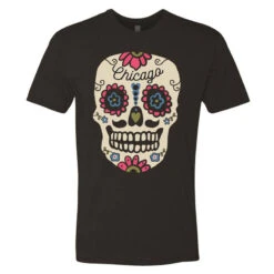 Chicago Black Sugar Skull Tee