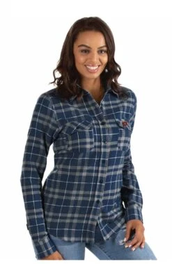 Chicago Bears Women's Navy Stance Button Down Shirt