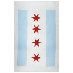 Chicago Flag Beach Towel