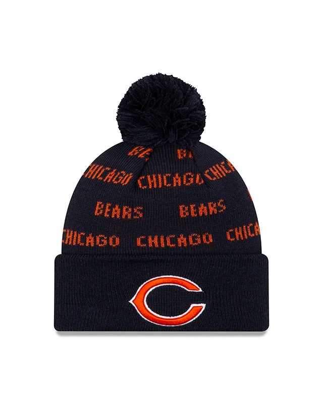 Chicago Bears Men's KNIT-REPEAT A3 W/ Pom & "C" Logo 3 Chicago Bears Men's KNIT-REPEAT A3 W/ Pom & "C" Logo